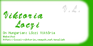 viktoria loczi business card